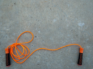 Rope for jumping on the floor