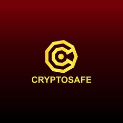 Cryptosafe Logo Design on Dark Background