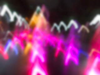 motion blurred in different shades of colors.