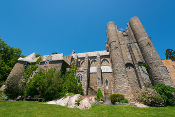 Hammond Castle in village of Magnolia in Gloucester, Massachusetts MA, USA.