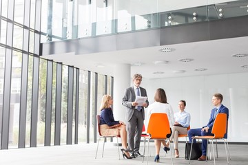 Business people on meeting in New office