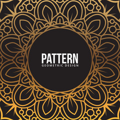 Mandala Geometric Design, Abstract Pattern, Vintage Background