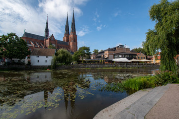 Fototapeta na wymiar Northern Europe Sweden Uppsala old town