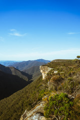 Fototapeta na wymiar The beautiful Blue mountains in Australia