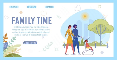 Family Actively Spending Time Together, Walking.