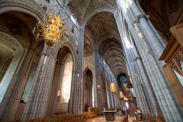 Fototapeta na wymiar Northern Europe Sweden Uppsala Cathedral