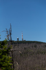 Obraz premium Die Brocken Antenne und jeden Menge toter Bäume
