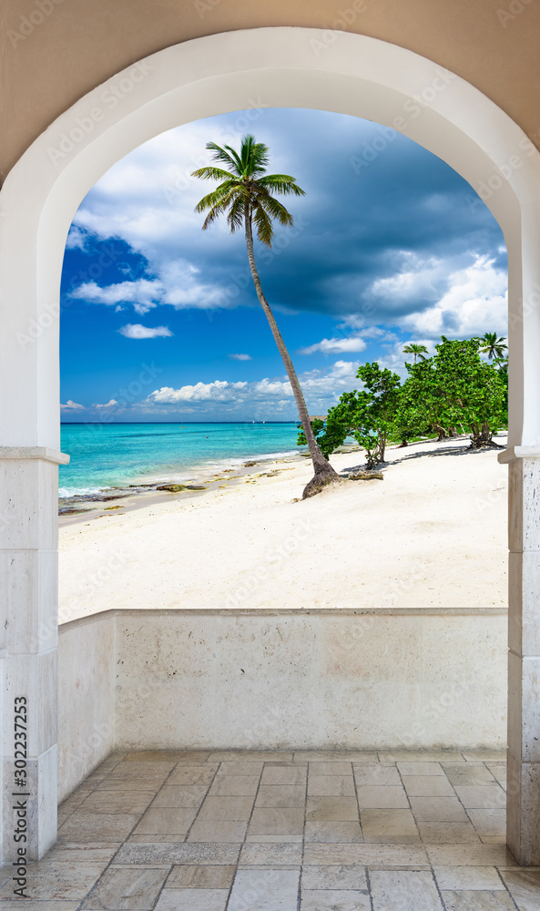 Canvas Prints door open palm beach