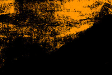 black and yellow hand painted brush grunge background texture