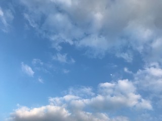 blue sky with clouds