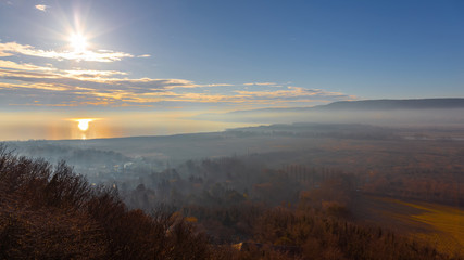 Fototapeta premium Nice sunset landscape from Hungary