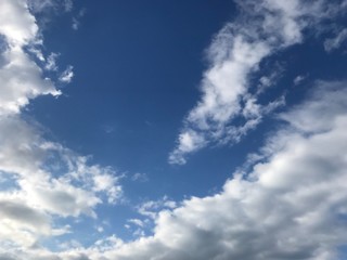 blue sky with clouds