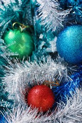 Decorations and toys balls for Christmas tree