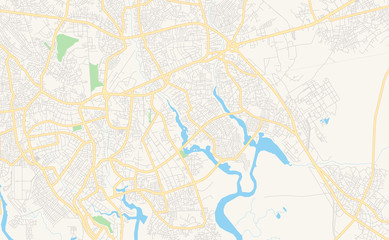 Printable street map of Port Harcourt, Nigeria