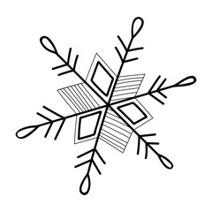Snowflakes silhouettes.Snowflakes isolated on background.Vector snowflake icon on a white background. New year ornament.Can be used in textiles, prints,gift cards, wallpapers, icons, websites, tiles.
