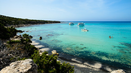 famous blue lagoon place, Cyprus Akamas Peninsula National Park