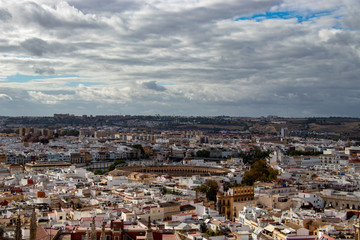 View of Siviglia and Plaza de Toros from above