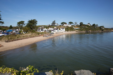 Abersoch harbour beach Gwynedd Wales south coast Llyn Peninsula popular coast seaside town known for watersports