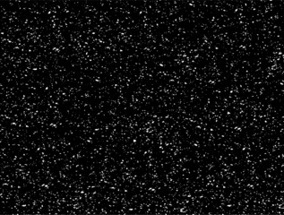 Small uneven spots and particles of debris. Abstract vector texture.  Distressed uneven background. Grunge texture overlay with fine grains isolated on white background. Vector illustration. EPS10.