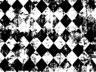 Worn down wallpaper pattern design. Broken plaster and grunge damask effect. Distressed overlay texture design. Vector illustration. Eps10.