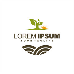 awesome tree farm logo design
