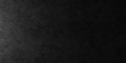Fototapeta premium Dark black vintage texture wall scratch blurred stain. Design photo studio banner website soft light edge. 3D rendering