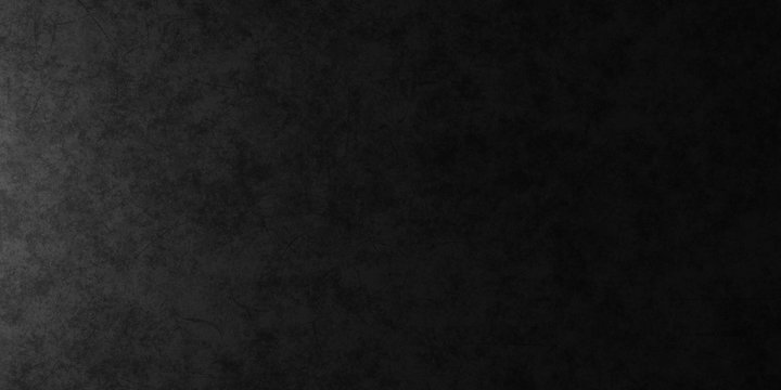 Dark black vintage texture wall scratch blurred stain. Design photo studio banner website soft light edge. 3D rendering
