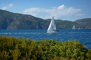 Sea holidays on a yacht