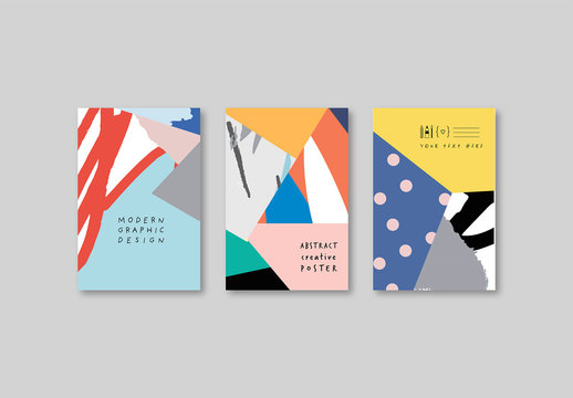 Poster Layouts with Abstract Background