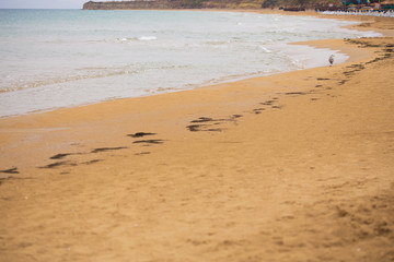 Beautiful sea and sandy beaches of Bulgaria Nessebar