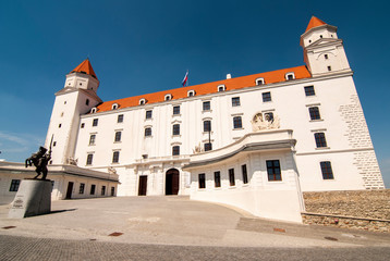 Obraz premium Bratislava, Slovakia. View of the Bratislava castle entrance at noon
