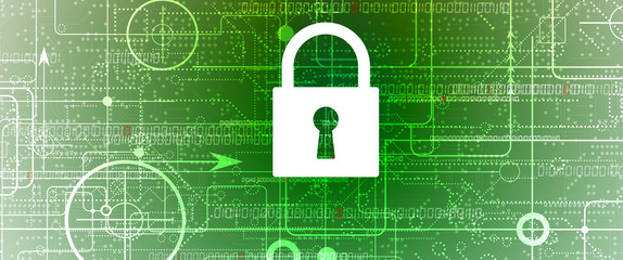 Cybersecurity and information or network protection. Future technology web services for business and internet project