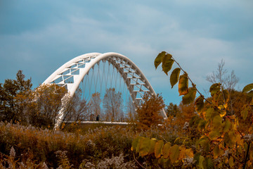 Humber River Bridge early morning in late autumn