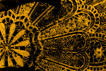 black and yellow hand painted brush grunge background texture