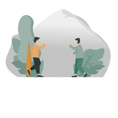 meeting with friends