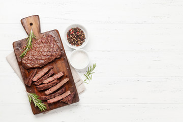 Grilled beef steak