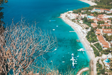 Amazing view of the beach from high