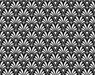 Elegant Damask Floral Vector Seamless Pattern. Decorative Flower Illustration. Abstract Art Deco Background.