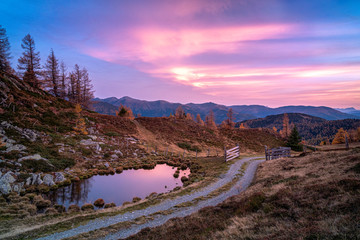 Abendstimmung in den Bergen