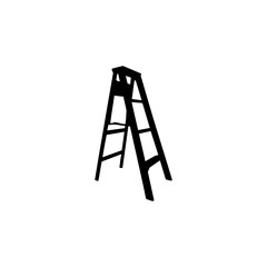 ladder on white background. Step Ladder Vector, Illustration