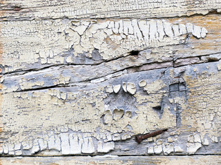 abstract picture with an old peeling color of wood