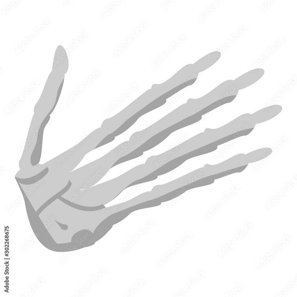 Aufkleber hand skeleton icon. isometric of hand skeleton vector icon for web design isolated on white backgrou