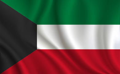 Kuwait Flag background