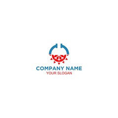 HVAC and Plumbing Logo Design Vector