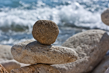 Fototapeta na wymiar rocas y mar