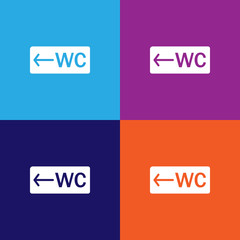 toilet sign icon. Element of travel icon for mobile concept and web apps. Detailed toilet sign icon can be used for web and mobile