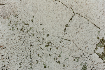 Obraz premium Texture of a concrete wall with cracks and scratches which can be used as a background