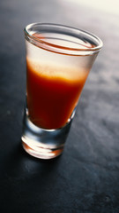 Alcoholic cocktail Tomato juice with vodka