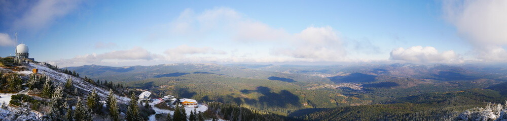 Bayerisch Eisenstein, Deutschland: Gipfelpanorama des großen Arber (1456 m)
