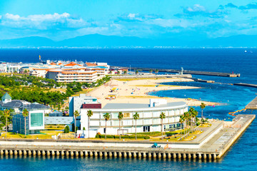 Azur Maiko Beach. Kobe City, Hyogo Prefecture, Japan